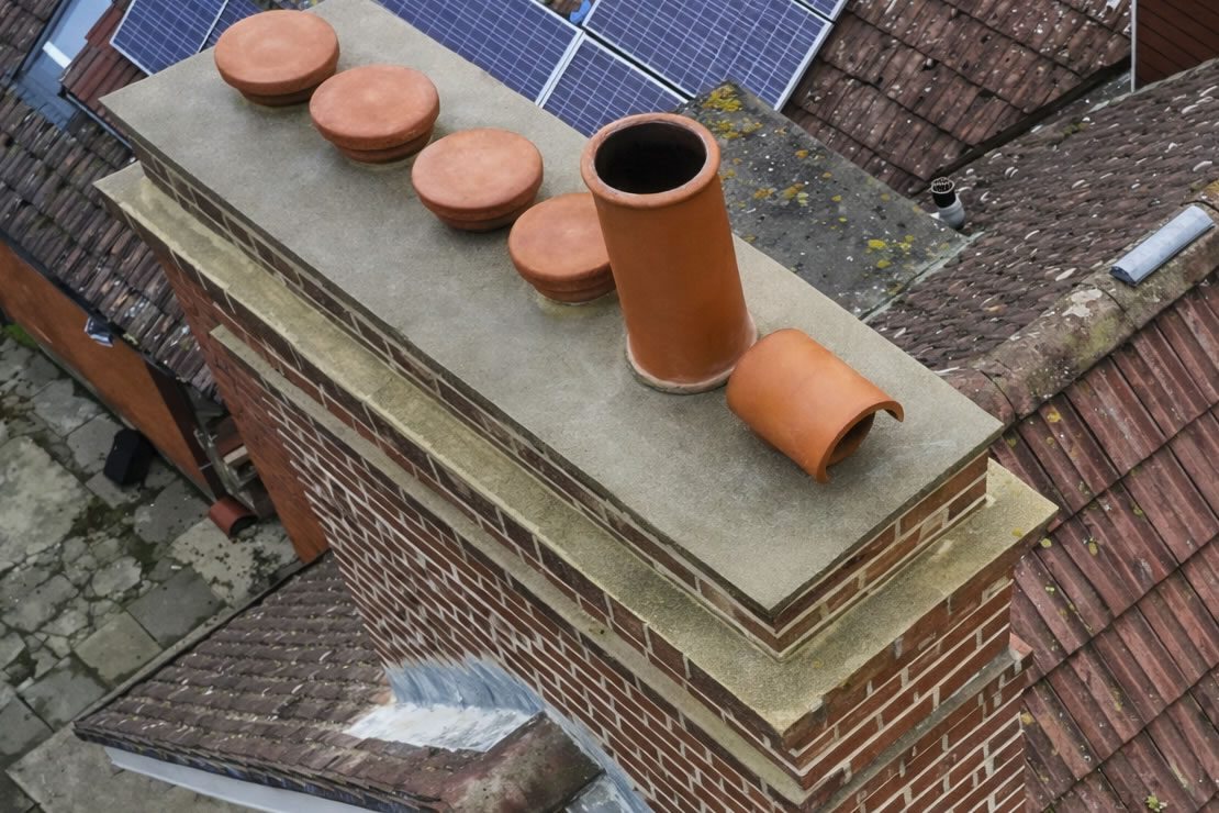 Chimney pots and flaunching replacement