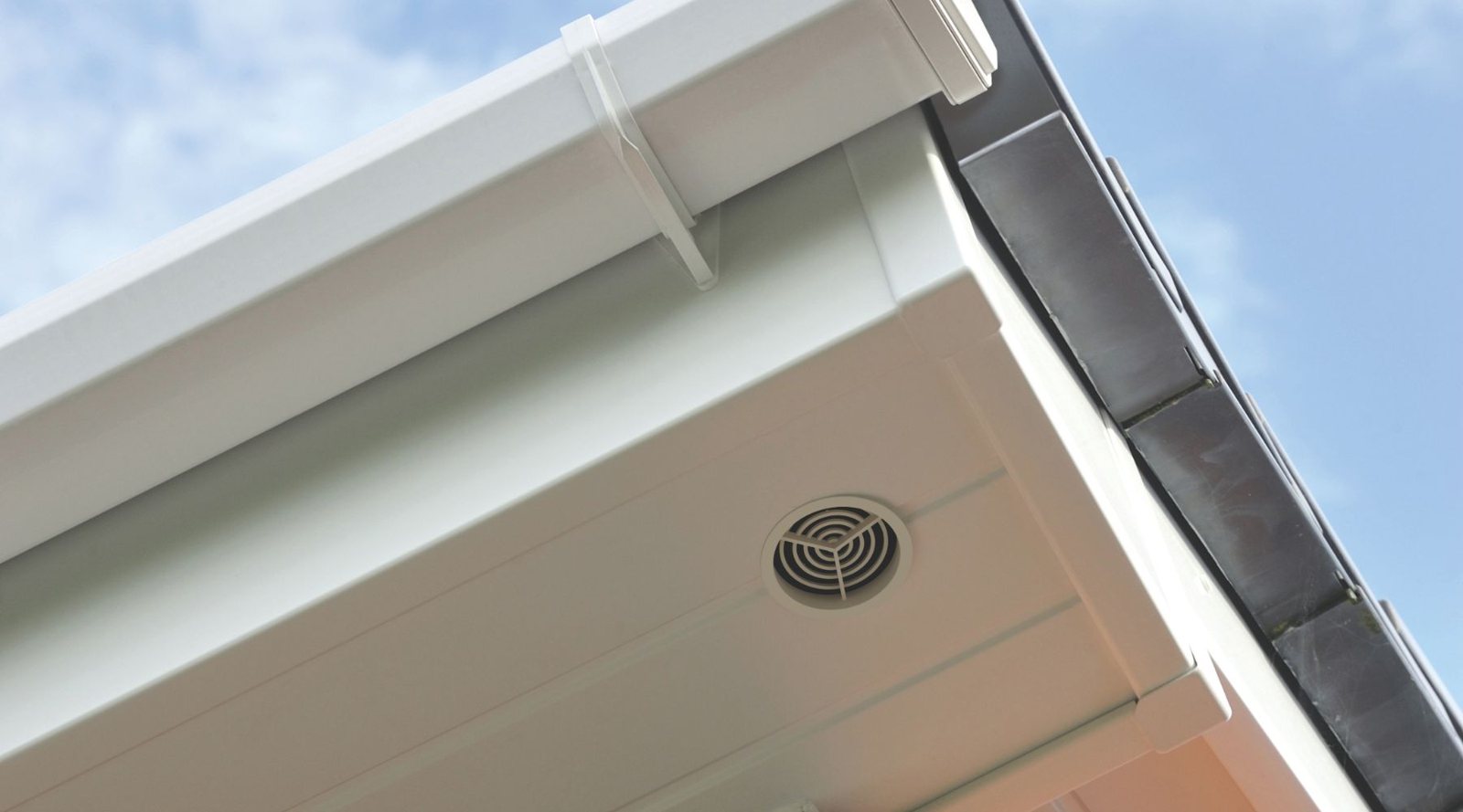 Close-up of soffit ventilation